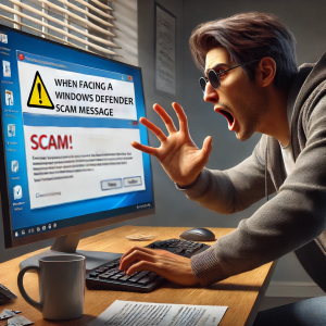 Immediate Steps to Take When Facing a Windows Defender Scam Message