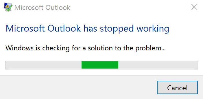 Microsoft Outlook not Working