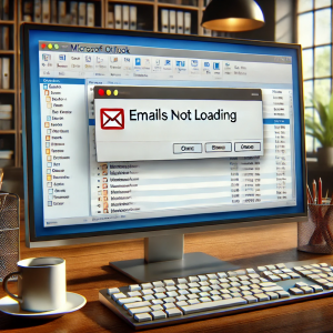 Outlook not loading Emails